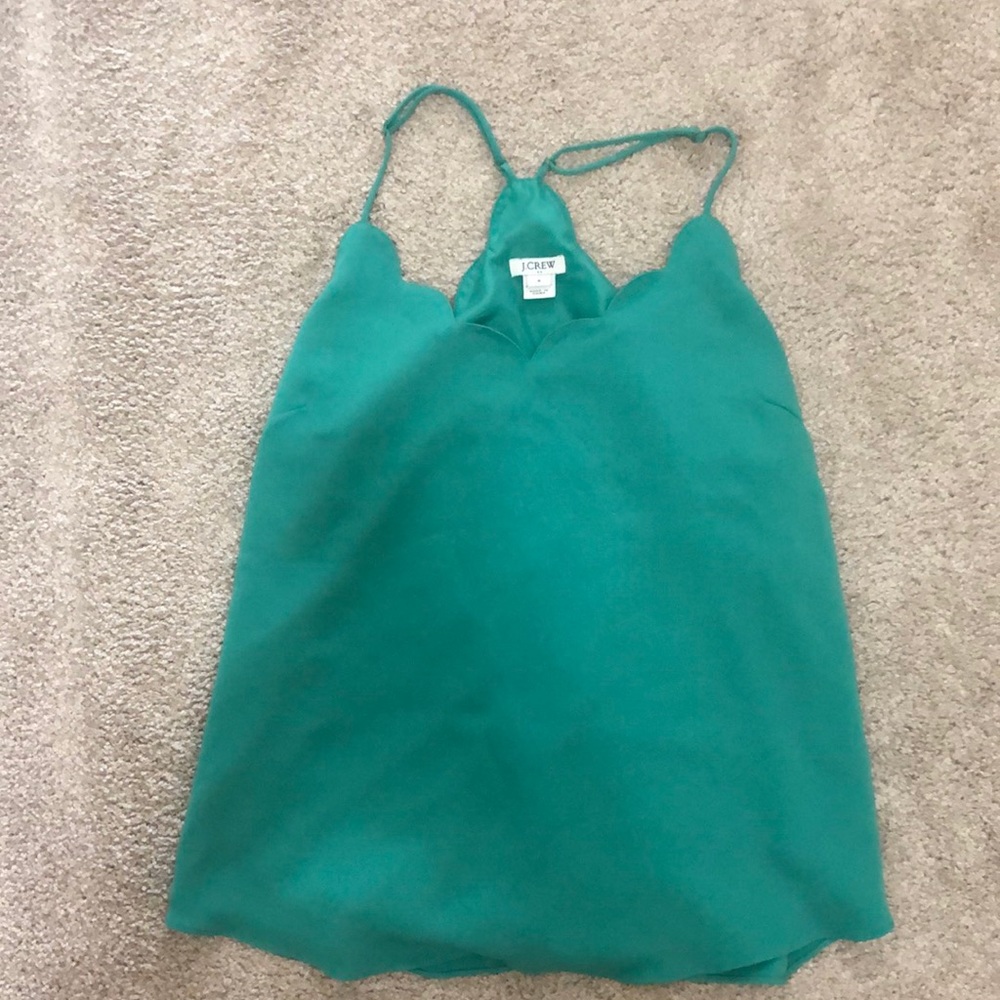 J crew Factory Scalloped tank